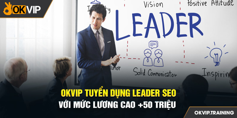 OKVIP Tuyển Dụng Leader SEO Với Mức Lương Cao +50 Triệu